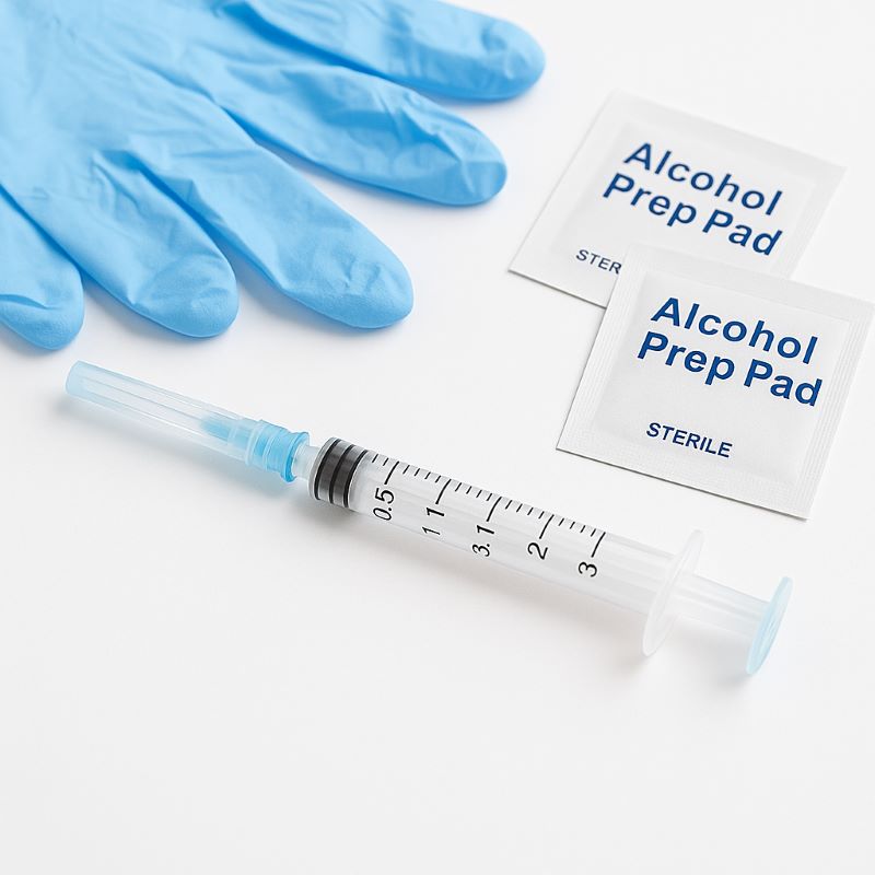 100 Pack 3 mL Disposable Syringe with 23 Ga 1″ Needle Sanitation